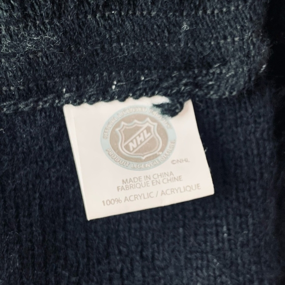 Double Layered Scarf San Jose Sharks Argyle Scarf Licensed US NHL Team Fan Scarf - Picture 5 of 5